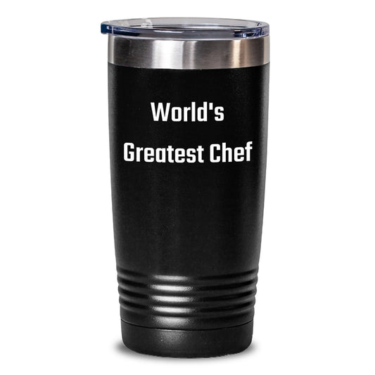 Funny 'World's Greatest Chef' Tumbler Gifts for Chef Men, Unique Mother's Day Unique Gifts from Family - Main