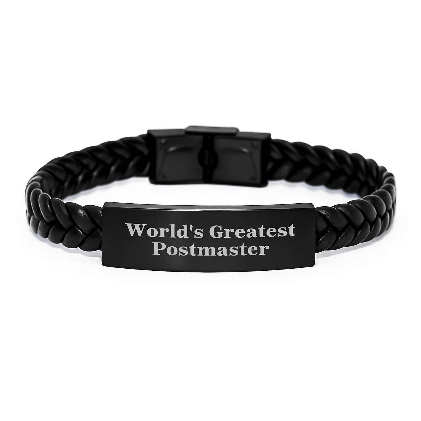 Birthday Gift Postmaster Interlaced Leather Bracelet for Her – Present - Image 1