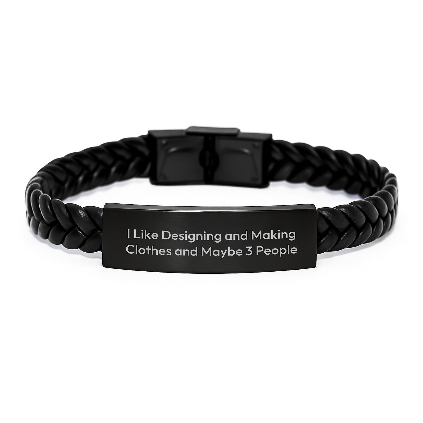Birthday Gift Interlaced Leather Bracelet – I Like Designing Clothes - Image 1