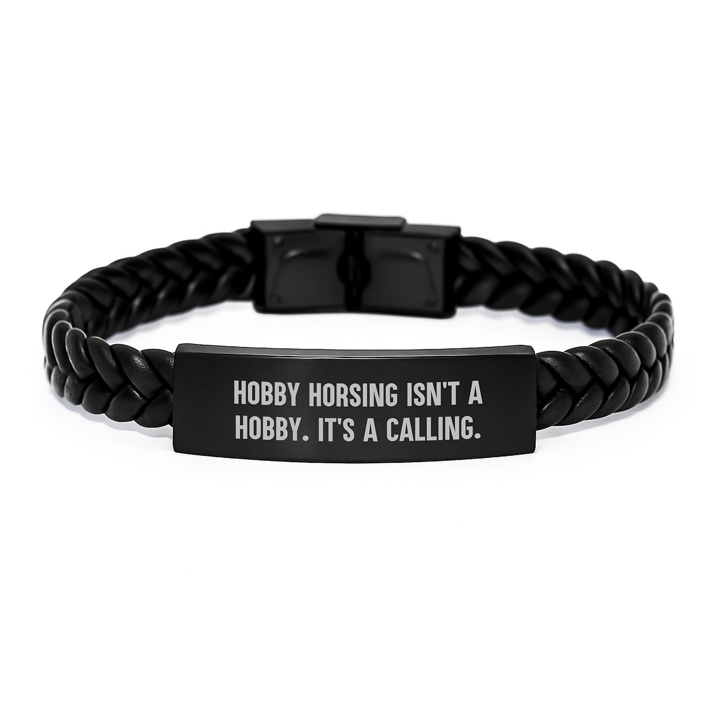 Funny Hobby Horsing Gifts for Women - Interlaced Leather Bracelet, Valentine's Unique Gifts from Men, Women, Friends, Family - Image 1