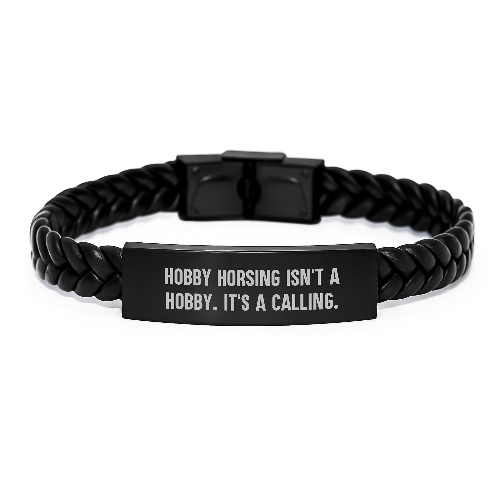 Funny Hobby Horsing Gifts for Women - Interlaced Leather Bracelet, Valentine's Unique Gifts from Men, Women, Friends, Family - Image 1