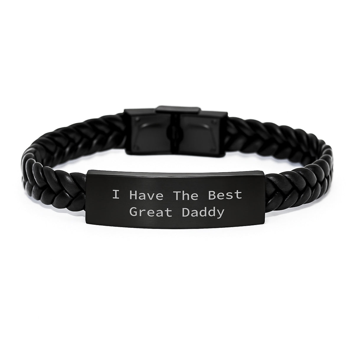Birthday Gift Interlaced Leather Bracelet for Her Present – Daddy - Image 1