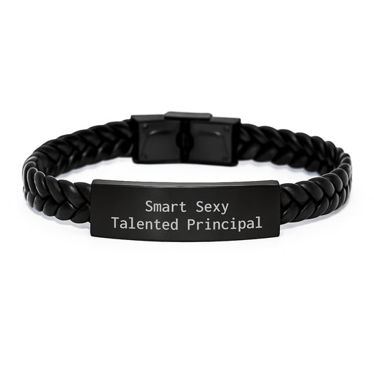 Smart Sexy Talented Principal Gift for Men Interlaced Leather Bracelet Birthday Unique Presents from Friends - Image 1