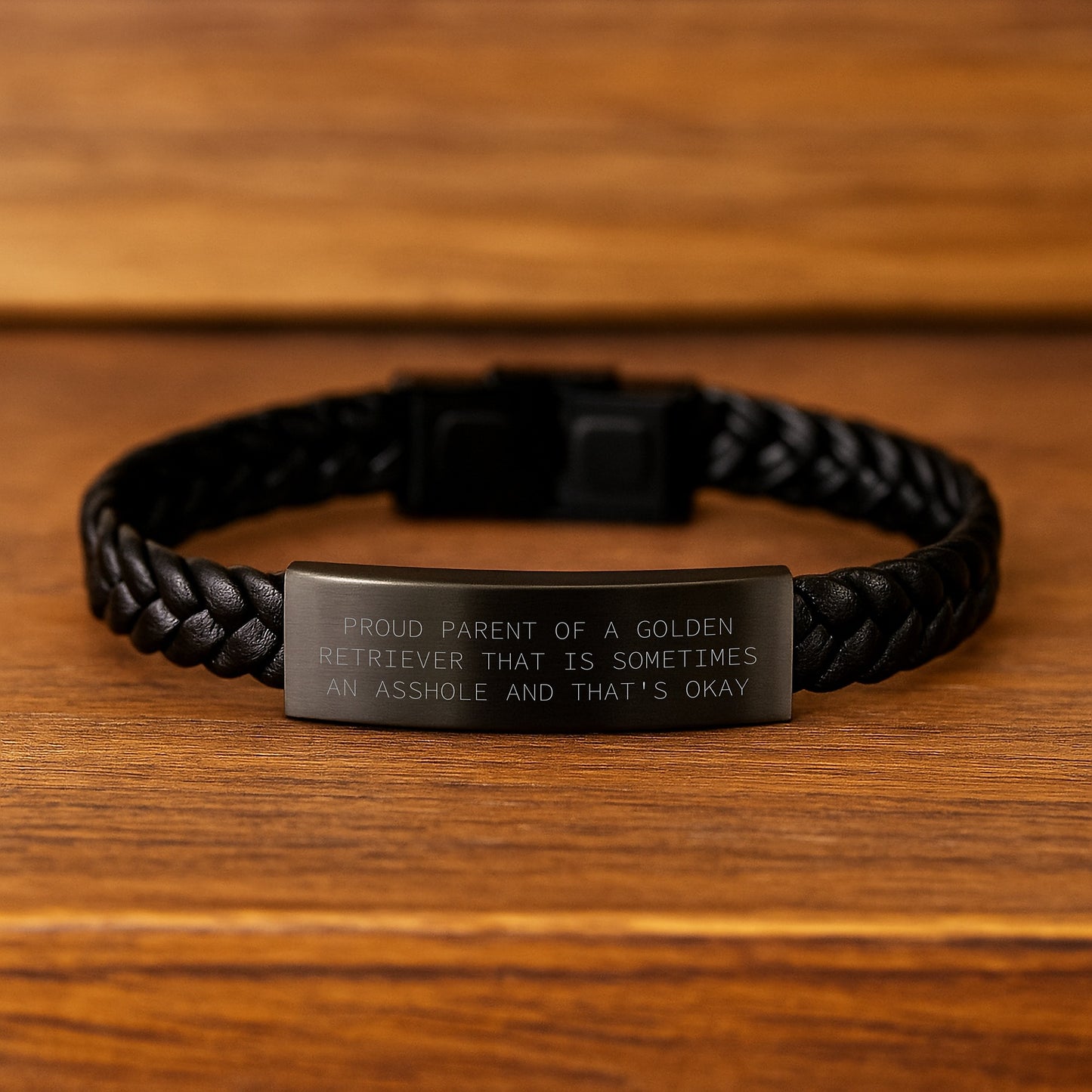 Funny Golden Retriever Dog Parent Gifts Mom Unique Interlaced Leather Bracelet for Women - Gifts from Mom to Daughter, Daughter to Mom, Friends, or Family for Mother's Day - Image 2