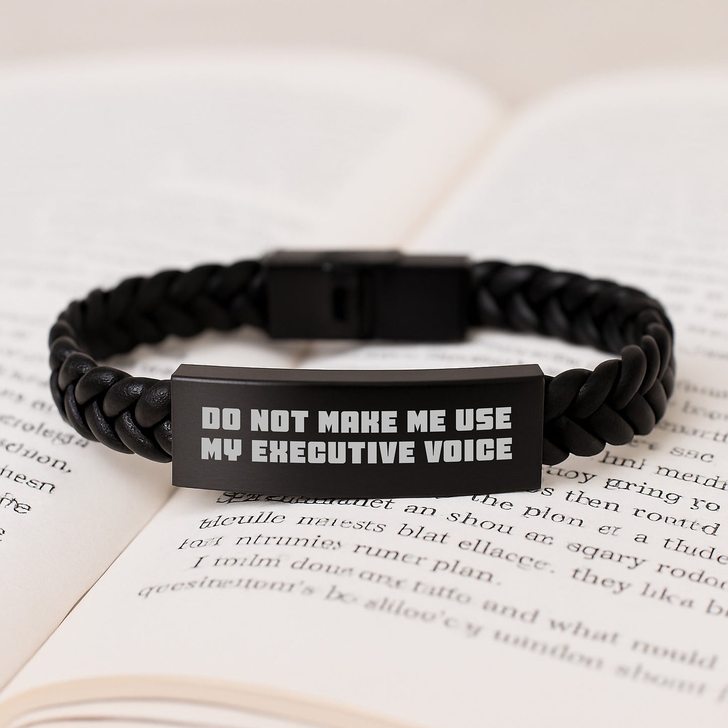 Funny Executive Interlaced Leather Bracelet Gifts from Men to Executive Women on Mother's Day Unique - Image 3