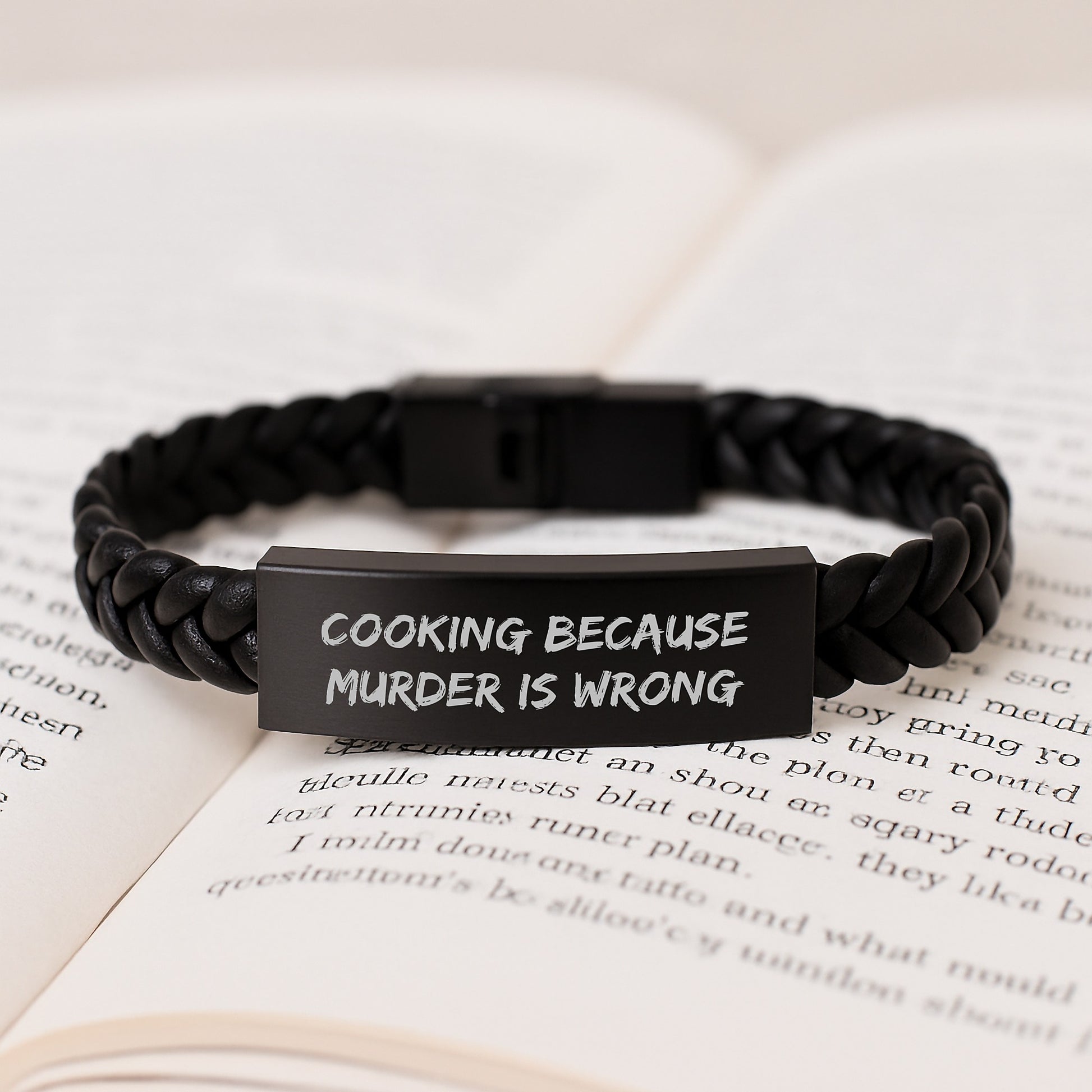 Funny Cooking Interlaced Leather Bracelets Gifts for Men Birthday Unique Ideas - Image 3