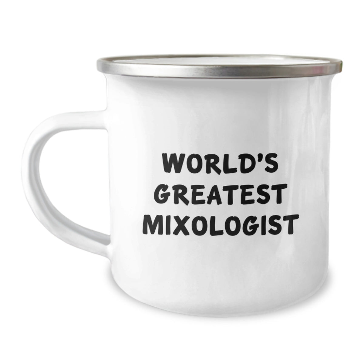 Christmas Gift for Her - World's Greatest Mixologist Present Camping Mug - Image 1