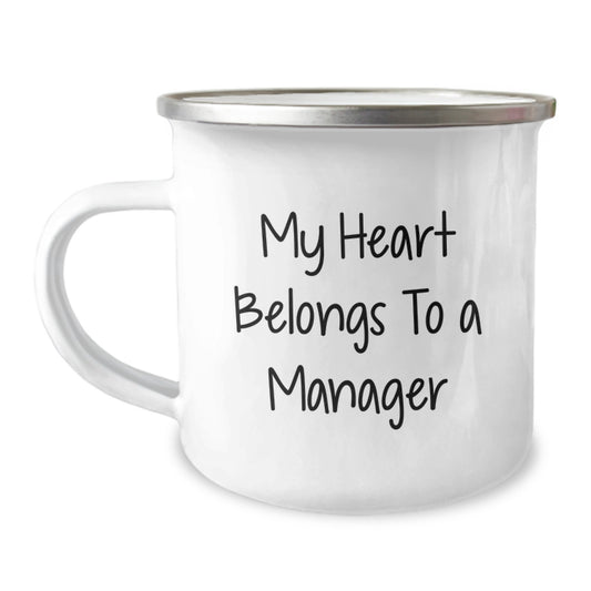 Funny Manager Gifts from Friends, My Heart Belongs To A Manager, Perfect Graduation Unique Gifts for Manager Men - Image 1