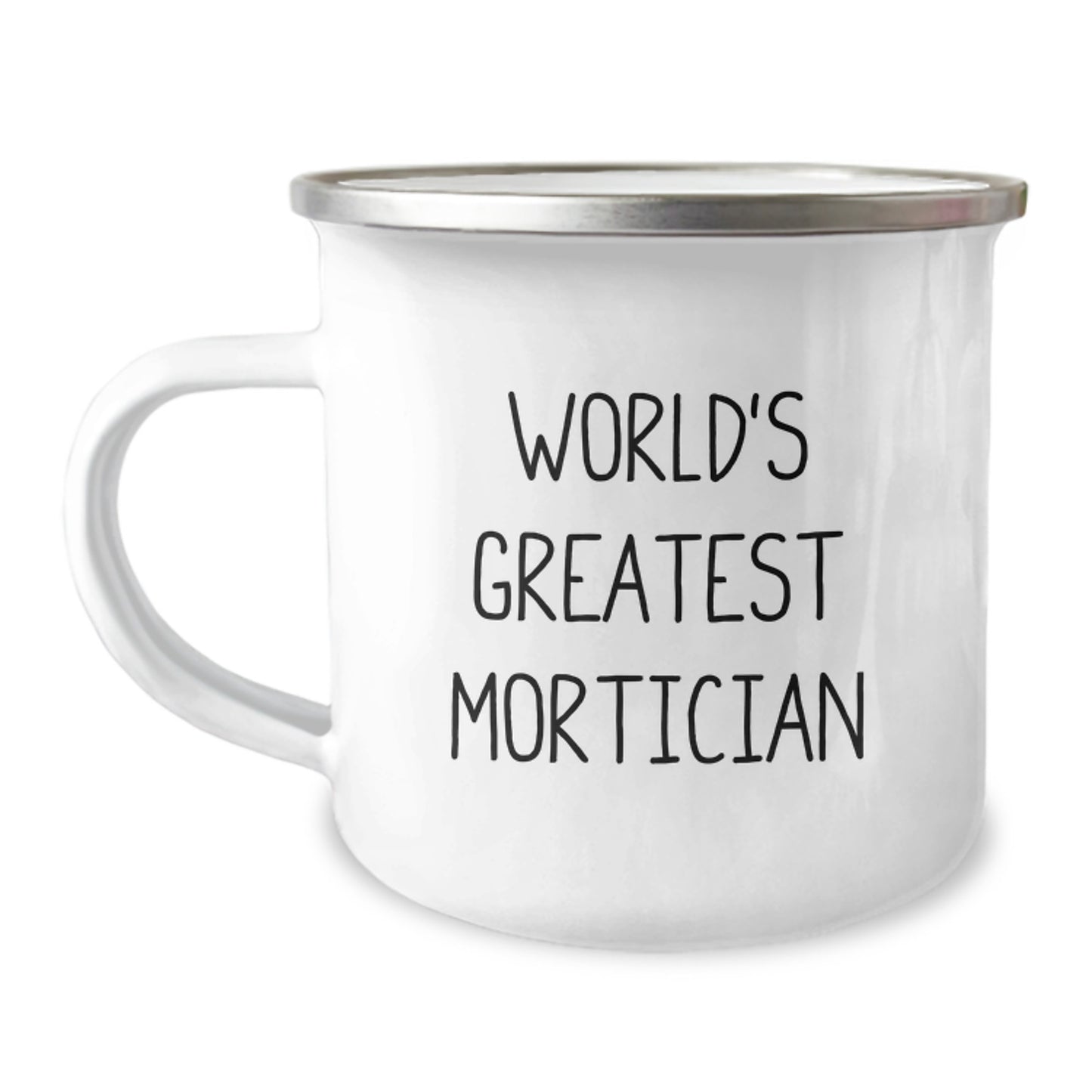 Funny Mortician Gifts from Men - World's Greatest Mortician Stainless Steel Camping Mug for Mortician on Father's Day - Image 1