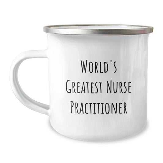 Nurse Practitioner Premium Keepsake Camping Mug for Him Birthday Gift - Image 1