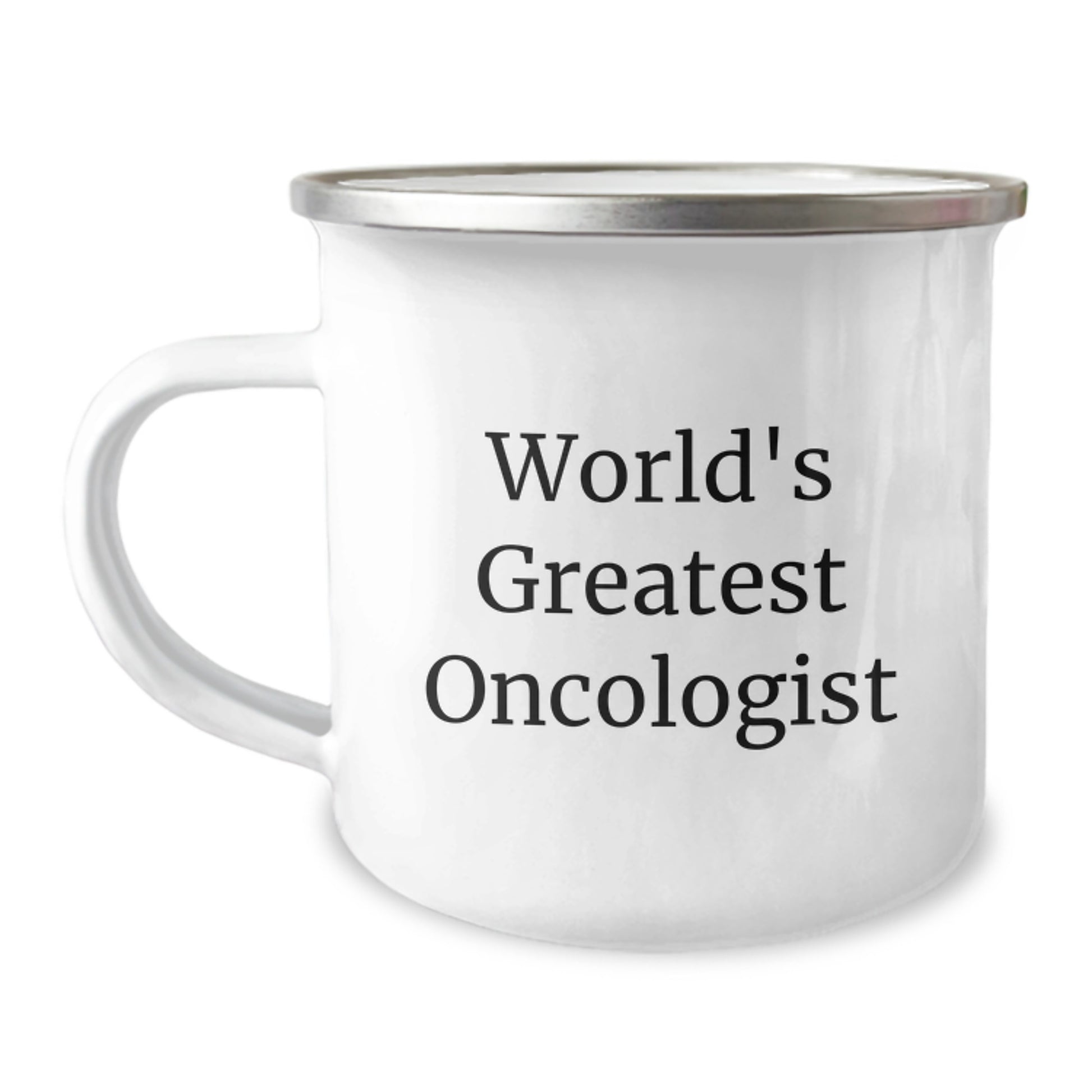 Funny Oncologist Gifts - 'World's Greatest Oncologist' Camping Mug for Dad on Father's Day Unique Gifts from Family - Image 1