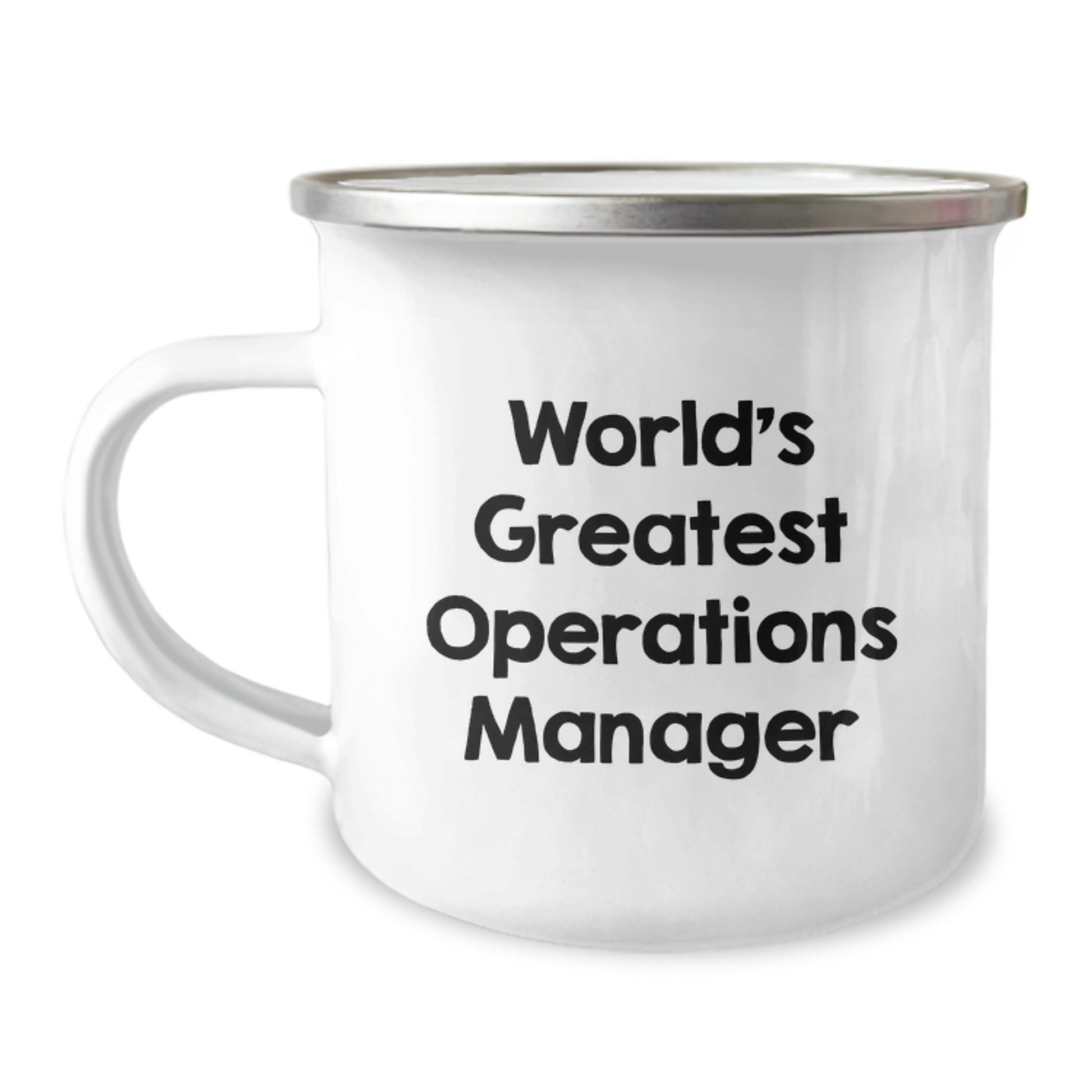 Funny Operations Manager Quote Gifts from Dad for World's Greatest Operations Manager, Unique Camping Mug for Operations Manager on Father's Day, Stainless Steel 12 oz Capacity - Image 1