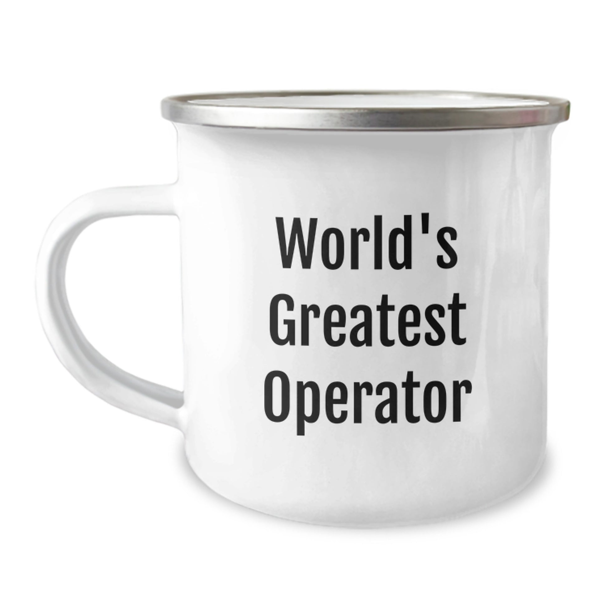 Funny Operator Gifts for Men, World's Greatest Operator Camping Mug, Perfect Graduation Unique Gifts from Dad, Family, or Friends - Image 1