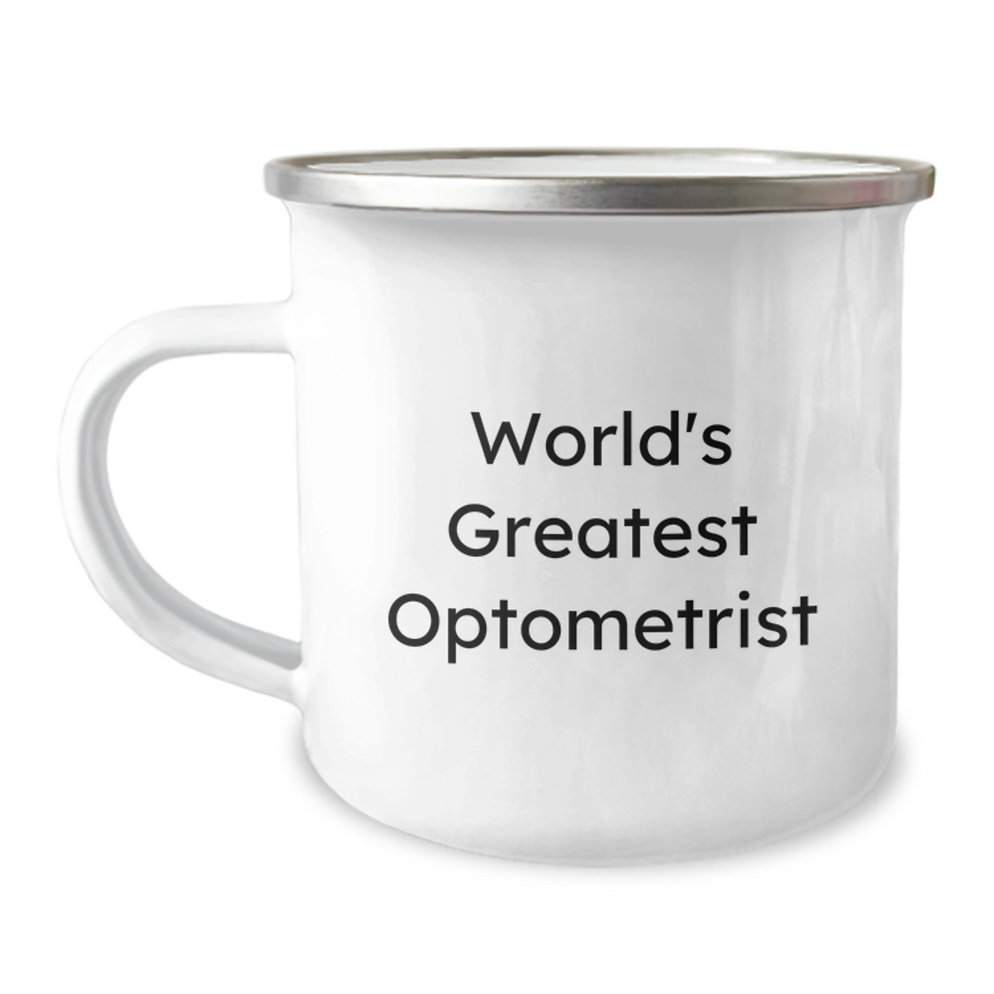 Optometrist Keepsake Camping Mug for Him Birthday Gift - Image 1