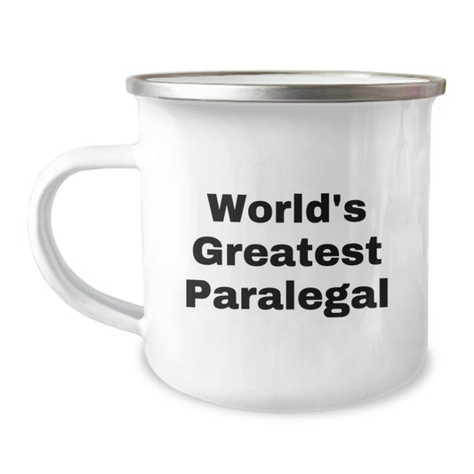 Funny Paralegal Gifts for Her, World's Greatest Mom Paralegal Camping Mug - Unique Mother's Day Unique Gifts from Family, Friend or Coworker - Image 1