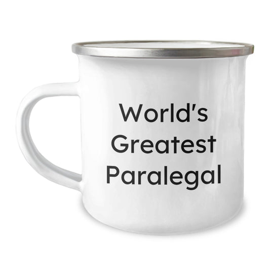 Funny Paralegal Gifts for Mom, World's Greatest Paralegal Stainless Steel Camping Mug, Perfect for Lawyers on Mother's Day - Gift from Mom to Paralegal Daughter - Image 1