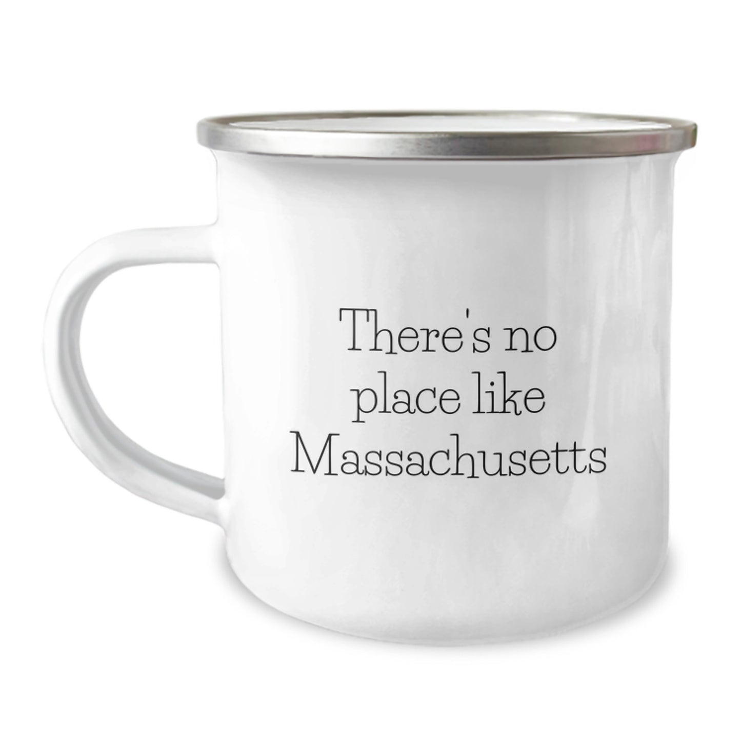 Massachusetts Camping Mug Gifts from Friends and Family for Graduation 'There's No Place Like Massachusetts' - Image 1
