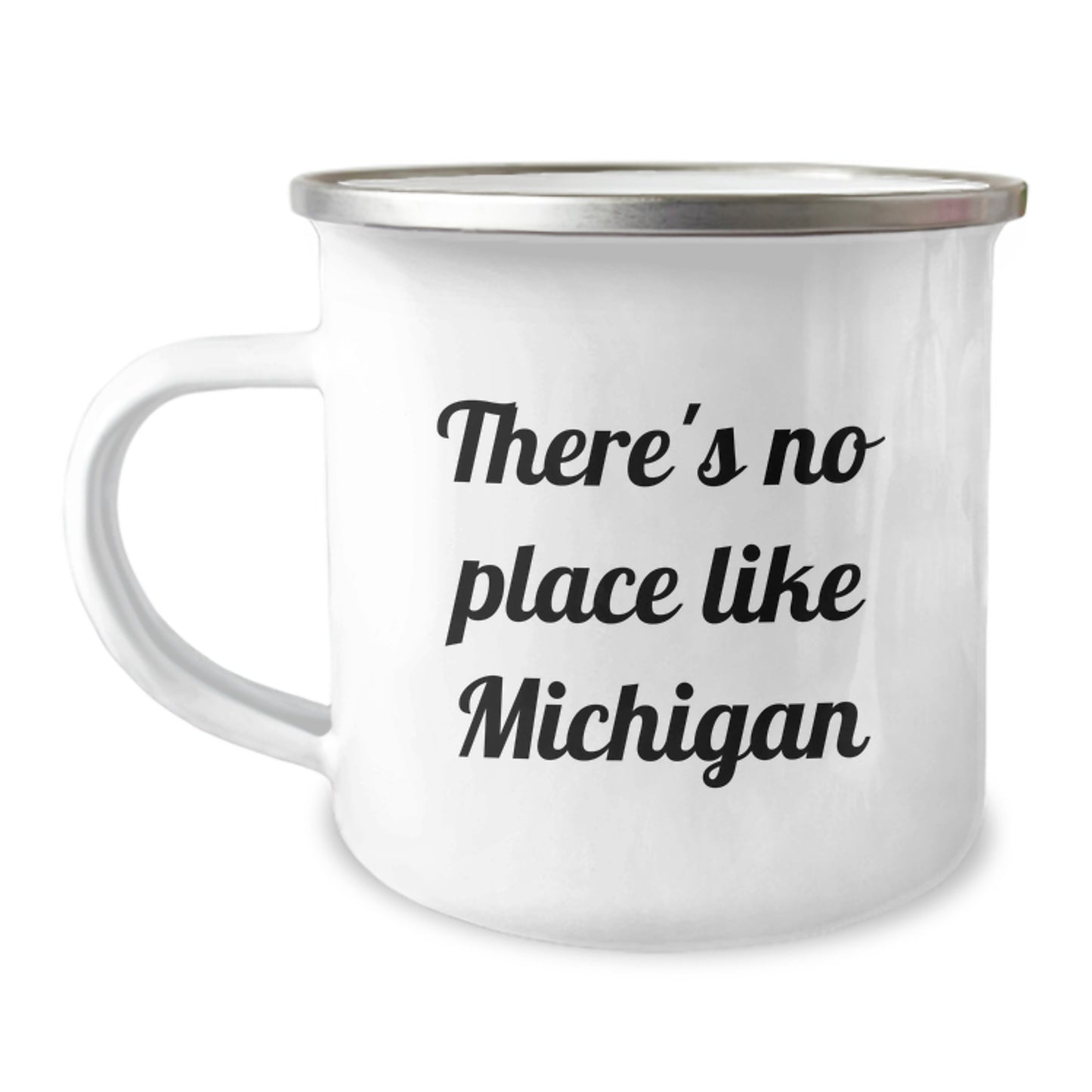 Michigan Camping Mug - 'There's No Place Like Michigan' Funny Graduation Gift for Friends, Family, and Loved Ones from the Great Lakes State - Image 1