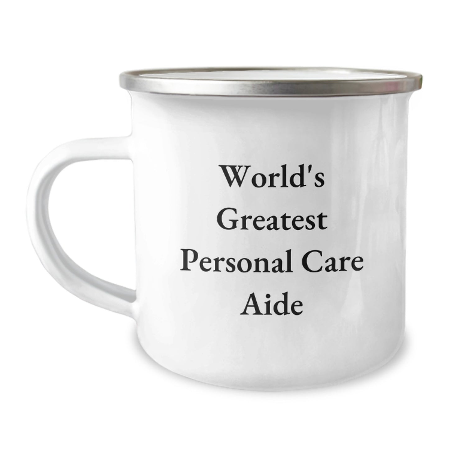 Personal Care Aide Keepsake Stainless Camping Mug for Him Birthday Gift - Image 1