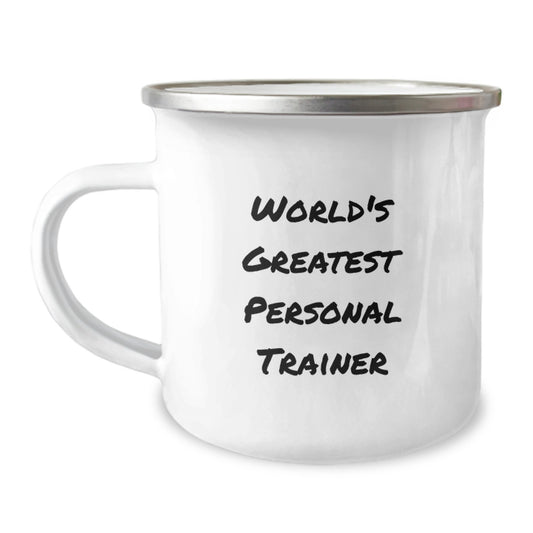 For Him Gift Camping Mug – World's Greatest Personal Trainer - Image 1