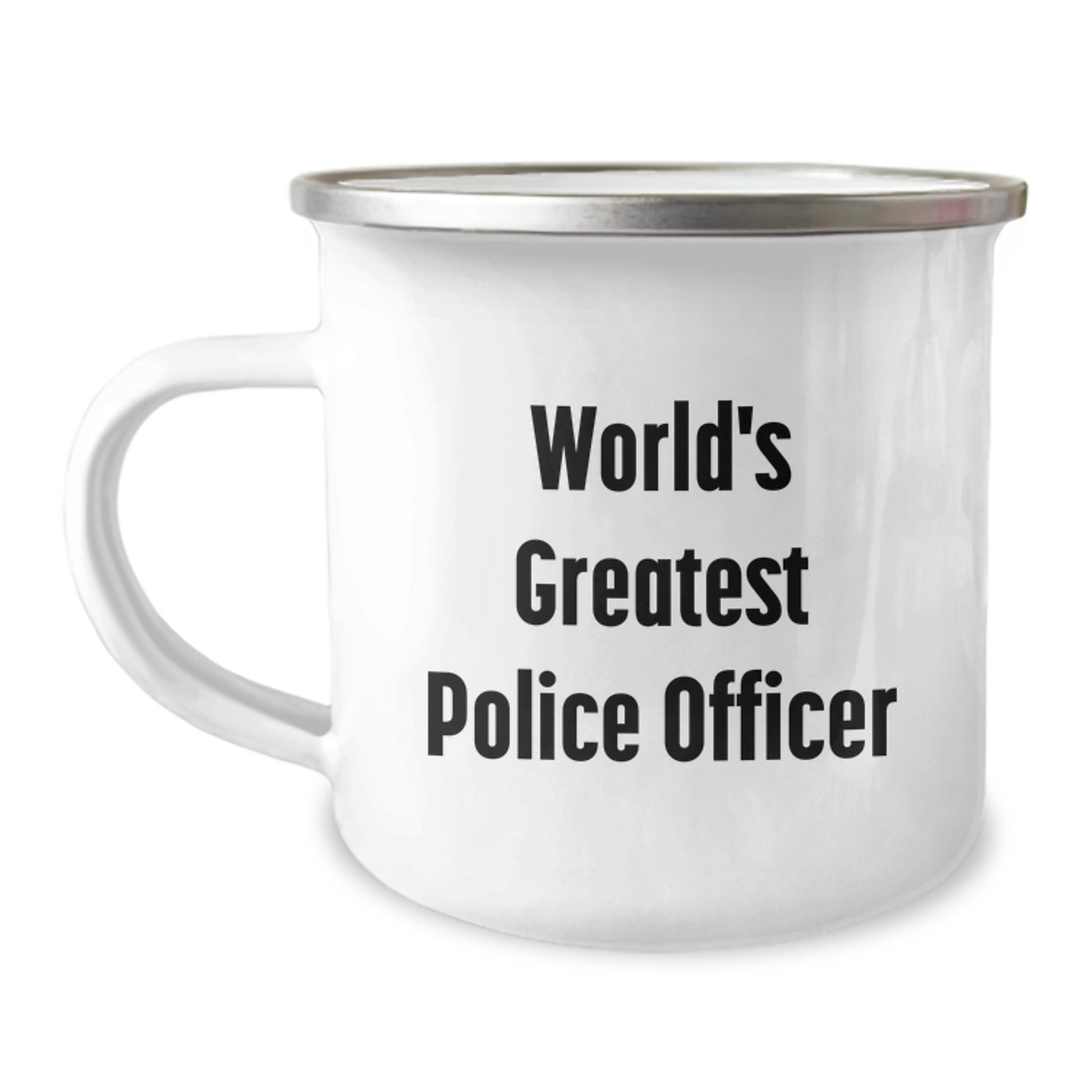 Funny Police Officer Camping Mug Gifts from Family to World's Greatest Police Officer on Mother's Day Unique - Image 1