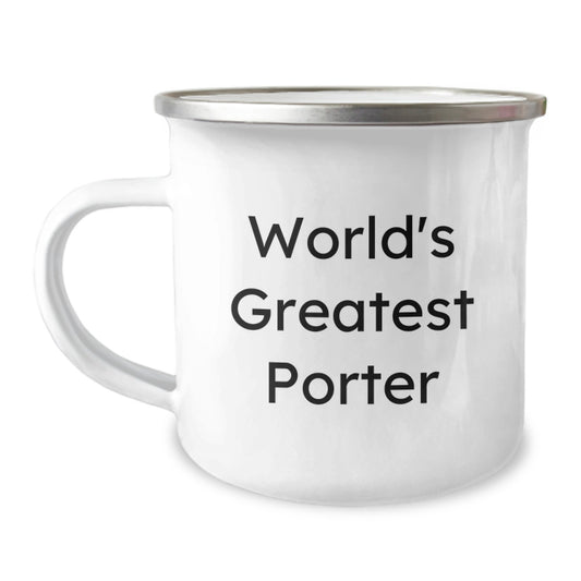 Porter Keepsake Camping Mug for Him World Greatest Porter Birthday Gift - Image 1