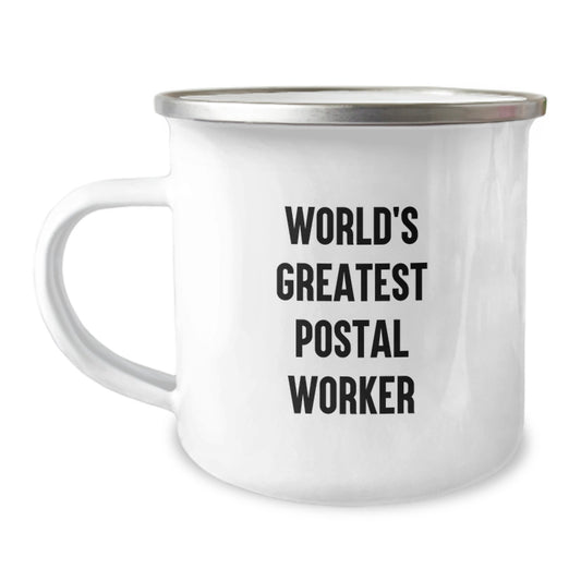 Postal Worker Keepsake Camping Mug for Him Birthday Gift - Image 1