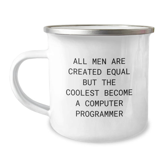 Funny Computer Programmer Gifts for Men - Camping Mug with Inspirational Quote - Gifts from Dad, Husband, or Friend for Father's Day - Image 1