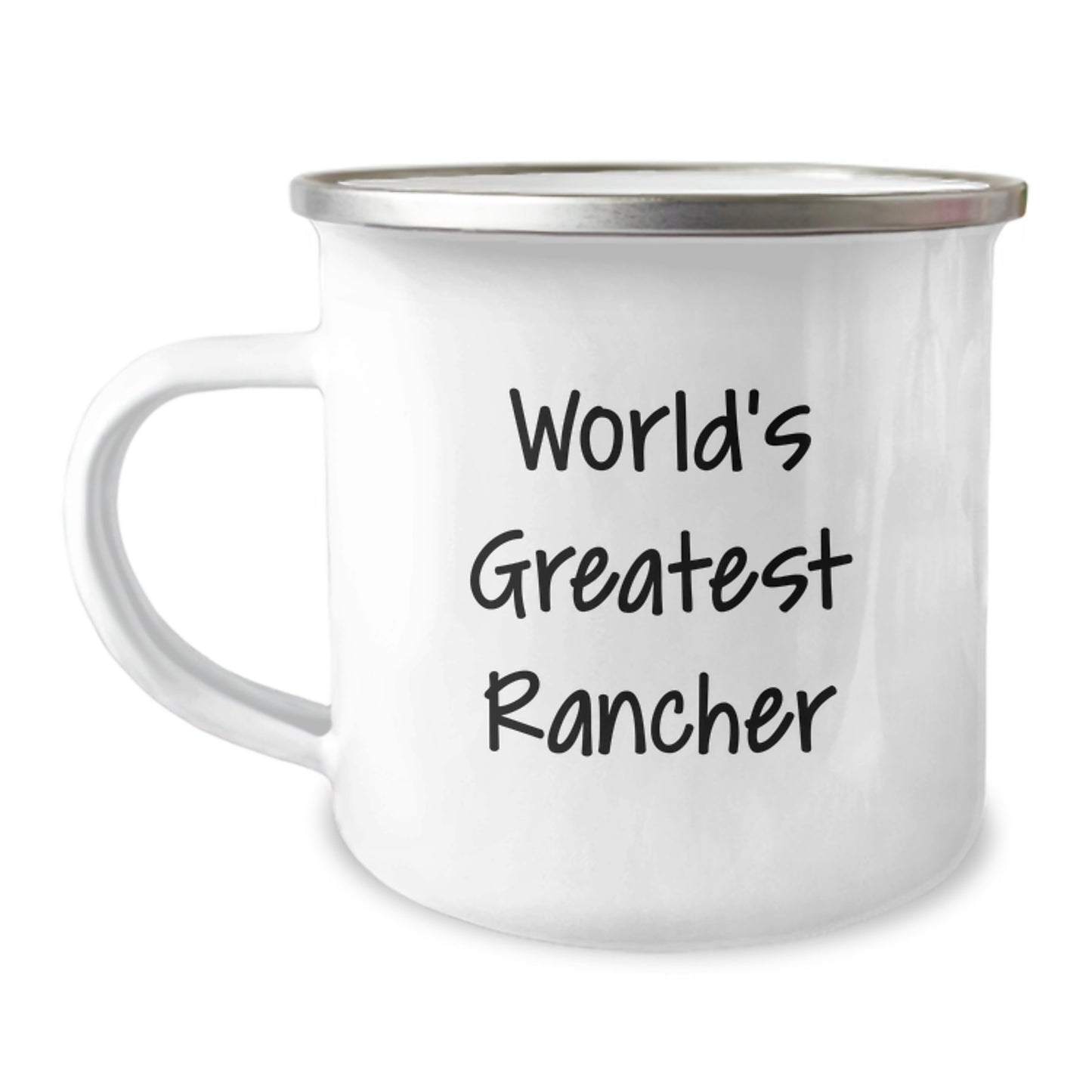 Funny Rancher Gifts for Men World's Greatest Rancher Camping Mug - Gifts from Family to Friends - Image 1
