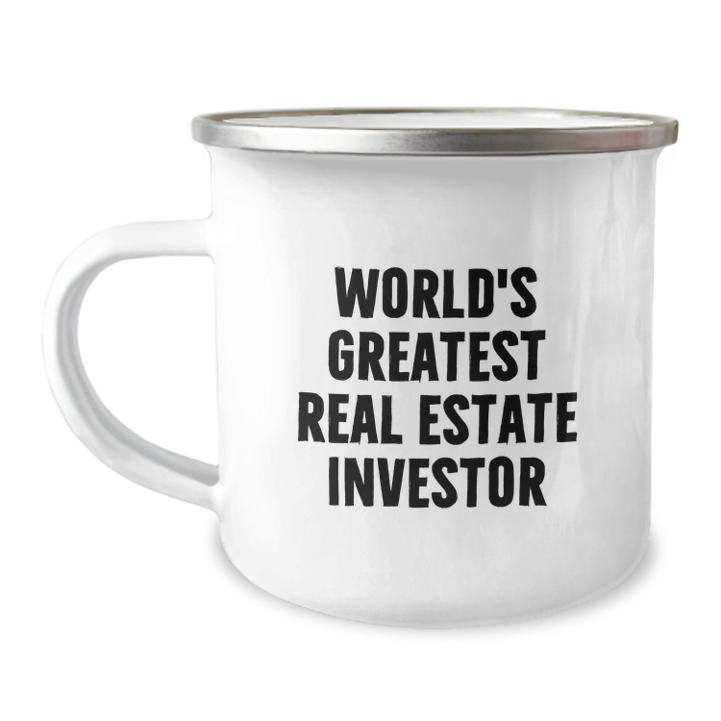 Gifts for Real Estate Investor Men - Funny World's Greatest Real Estate Investor Camping Mug - Unique Graduation Gifts for Real Estate Investor Friends - Image 1