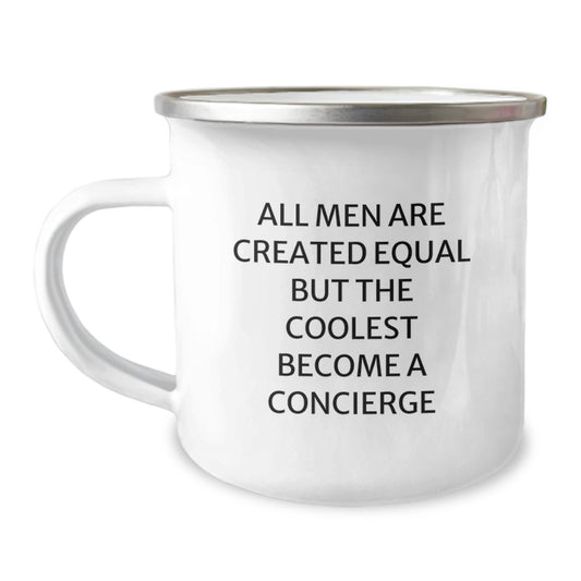 Gifts from Friends and Family for the Concierge with a Sense of Humor, Funny Camping Mug for Father's Day Unique Gifts - Image 1