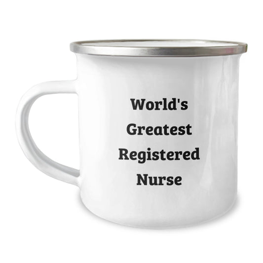 Gifts from Friends and Family for World's Greatest Registered Nurse Graduation Unique Mug - Image 1