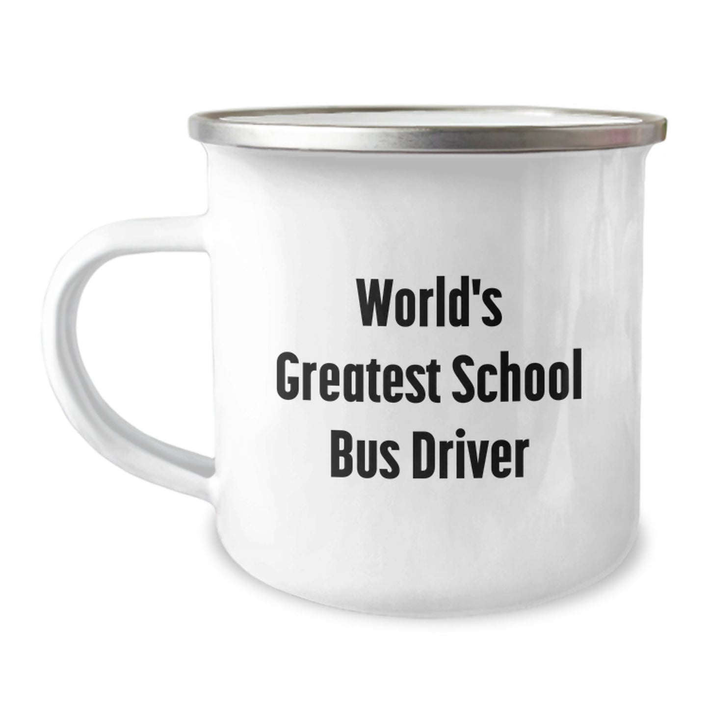 School Bus Driver Camping Mug Idea for Coworkers Birthday Gift - Image 1