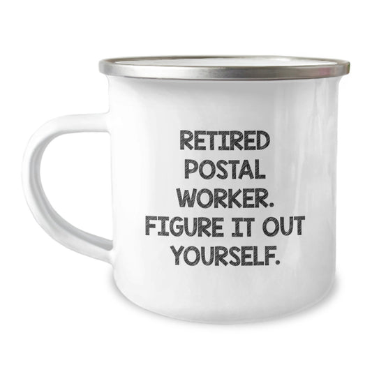 Funny Postal Worker Gifts for Men, Unique Camping Mug for Friends, Graduation Unique Gifts from Coworkers - Image 1