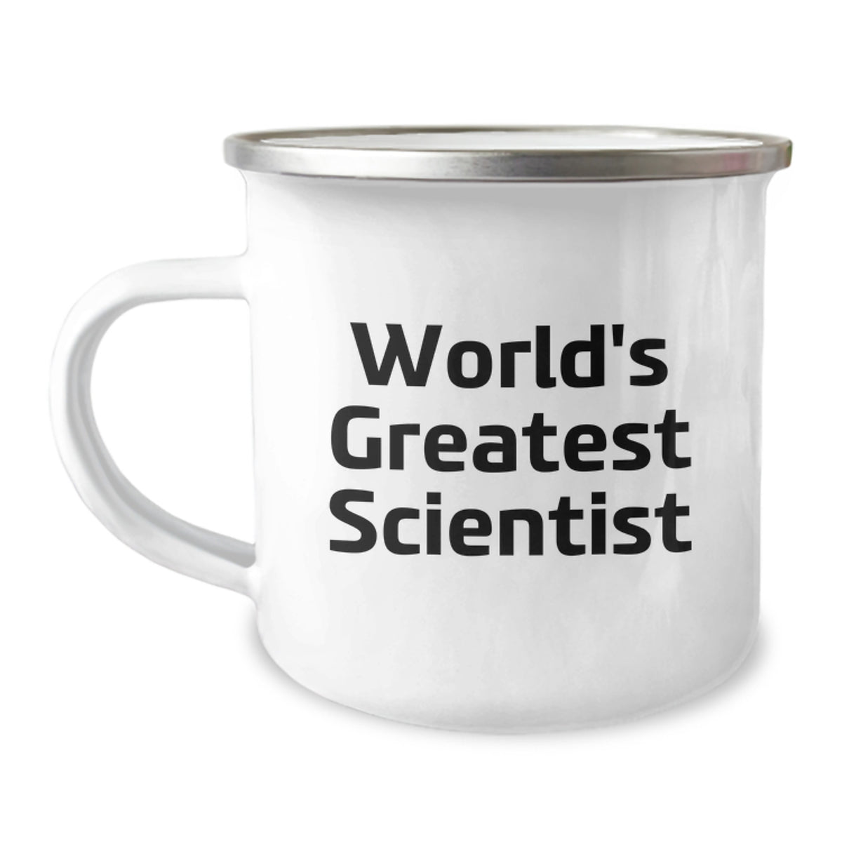 Scientist Gift for Him - World's Greatest Scientist Keepsake Camping Mug - Image 1