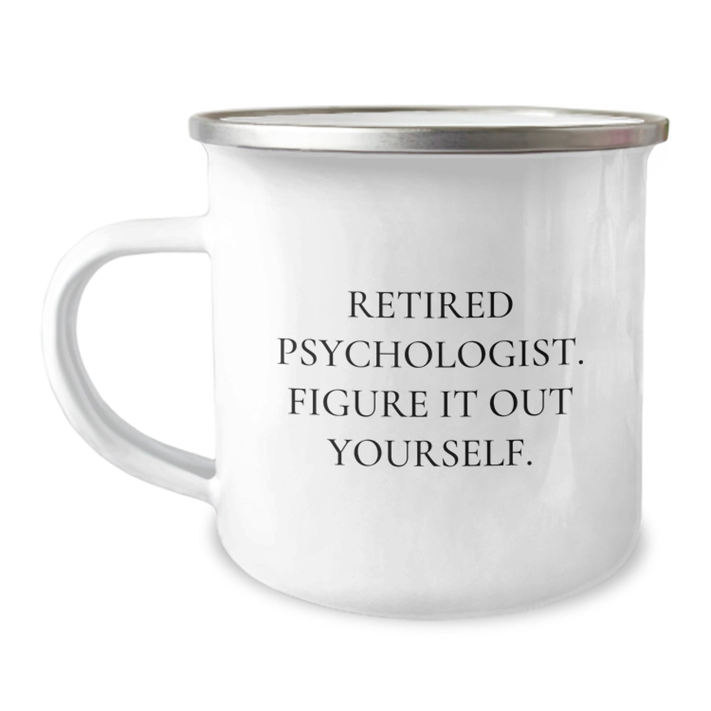 Funny Psychologist Gifts for Men, Camping Mug, Graduation Unique Ideas, Gifts from Friends, Gifts for Psychologist - Image 1