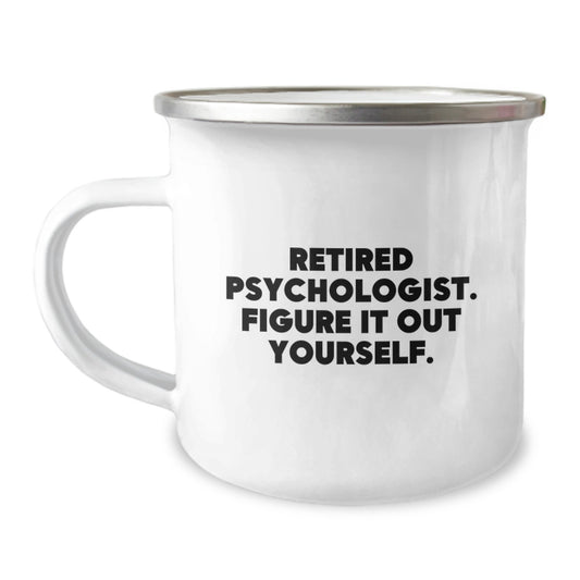 Funny Psychologist Gift, Graduation Unique Gifts for Men from Friends, Camping Mug for Him - Image 1