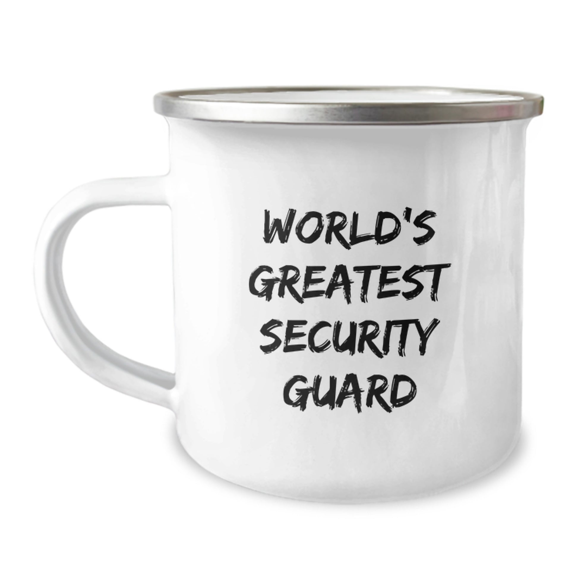 Funny Security Guard Gifts for Men from Friends and Family - World's Greatest Security Guard Camping Mug, 12 oz Stainless Steel - Image 1