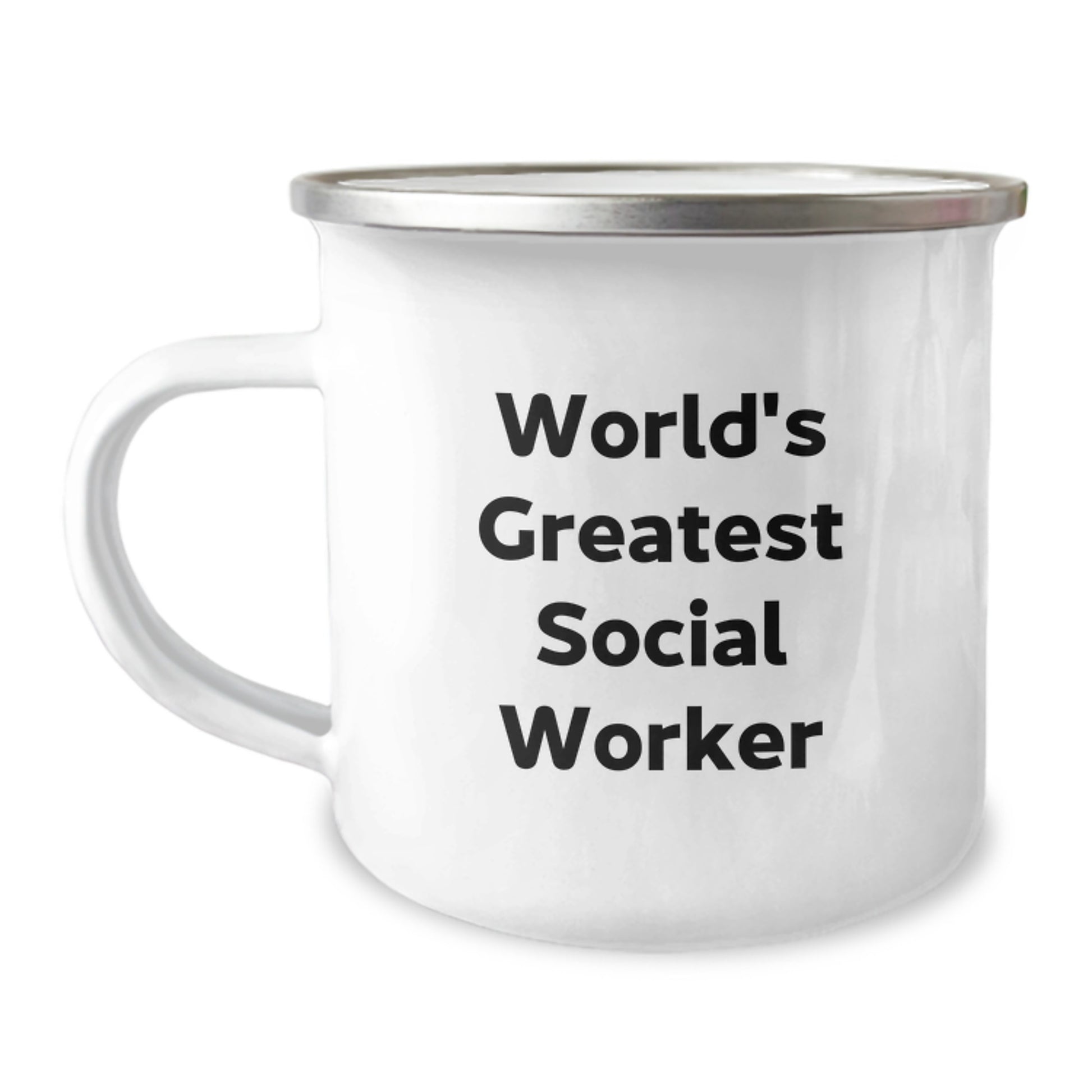For Him Keepsake Birthday Gift World's Greatest Social Worker Camping - Image 1