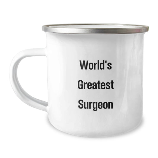 Surgeon Keepsake Camping Mug for Him Birthday Gift - Image 1