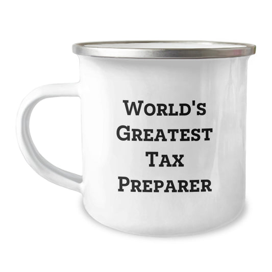 Tax Preparer Keepsake Camping Mug for Him Birthday Gift - Image 1