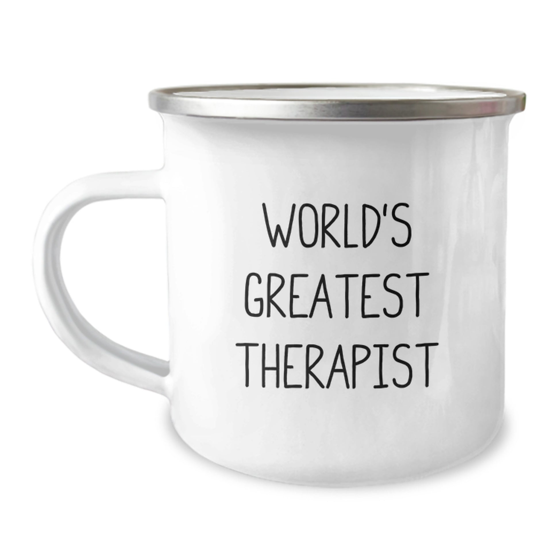 Funny World's Greatest Therapist Gifts for Therapist Camping Mug from Friends - Image 1