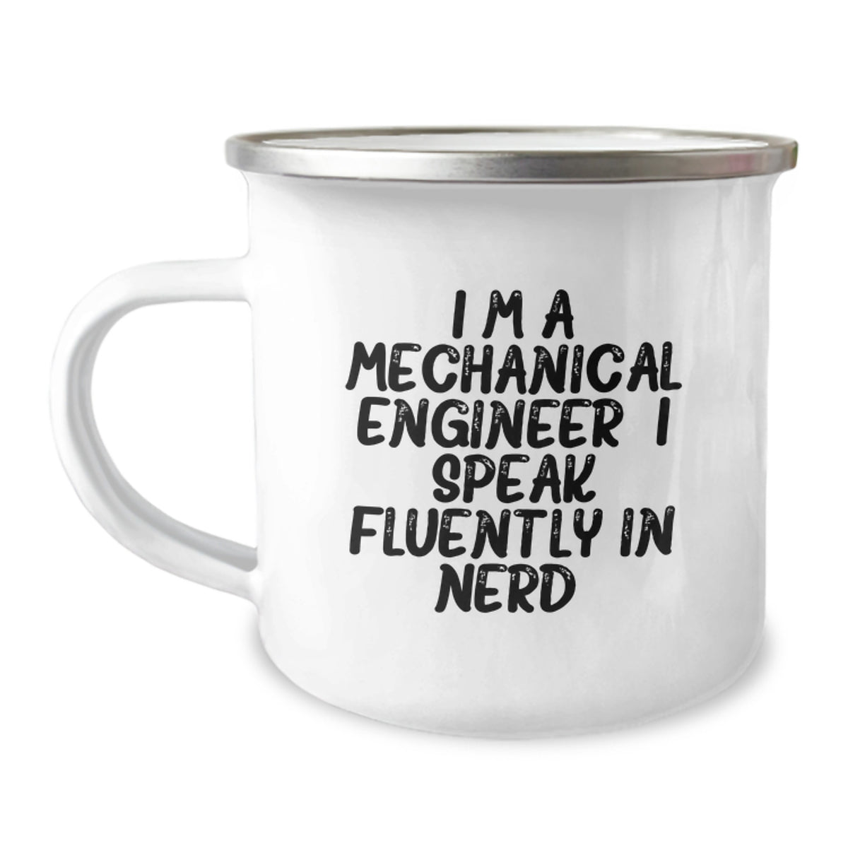 Gifts from Engineer Friends to Mechanical Engineer Men Birthday Unique Gifts, Funny Mechanical Engineer Quote, 12 oz Stainless Steel Camping Mug - I Speak Fluently In genius. - Image 1