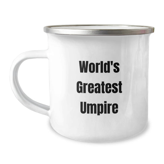 Funny Umpire Gifts for Men, Unique World's Greatest Umpire Camping Mug, Funny Graduation Gifts from Friends - Image 1