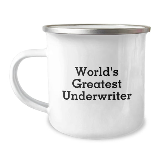 Underwriter World's Greatest Keepsake Camping Mug for Him Birthday Gift - Image 1
