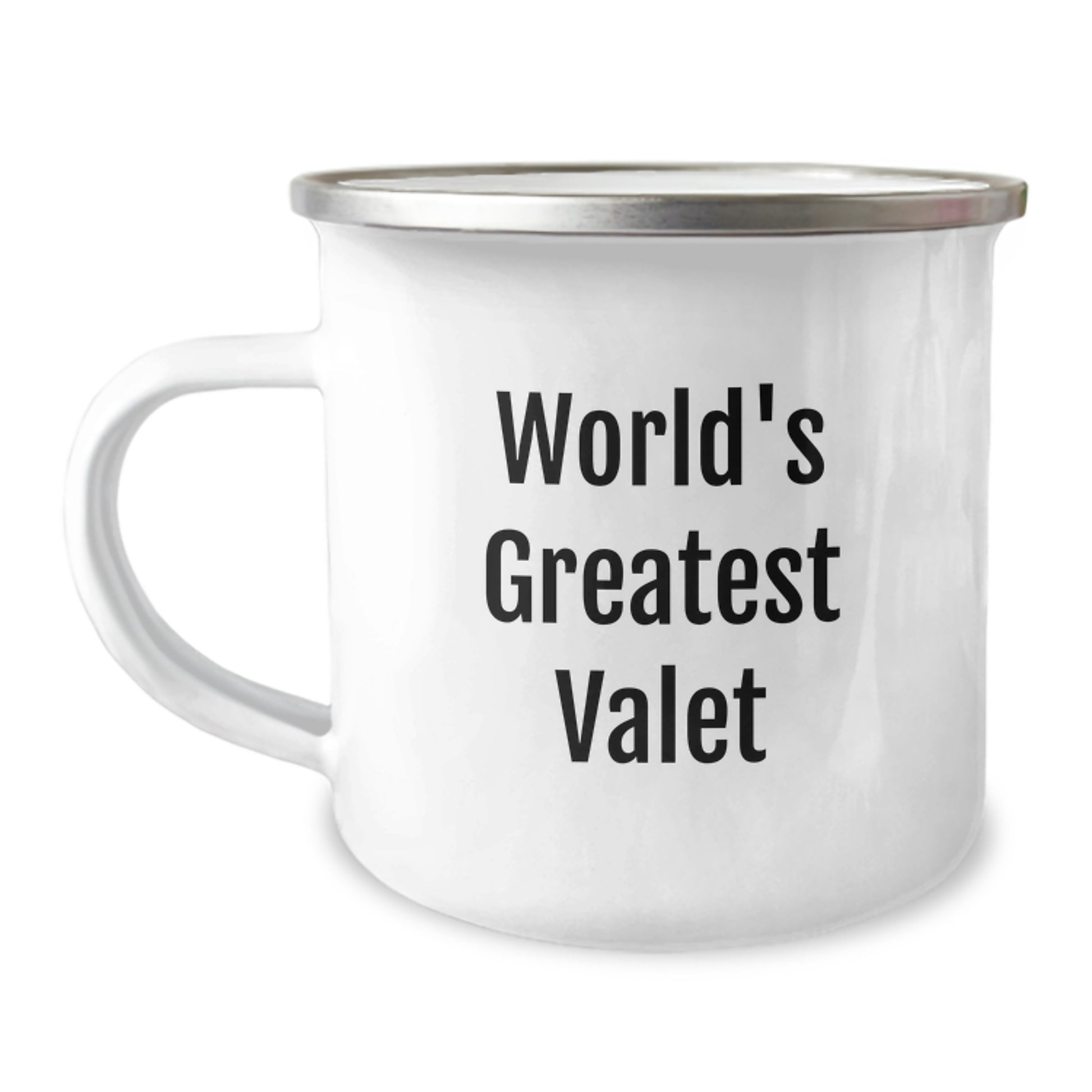 World's Greatest Valet Funny Quote Camping Mug, Gifts from Family to Valet, Unique Graduation Gifts for Men, Funny Valet - Image 1