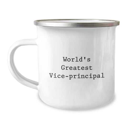 Funny Vice-Principal Gifts, World's Greatest Vice-Principal Quote, Camping Mug for Men, Unique Father's Day Unique Gifts from Family - Image 1