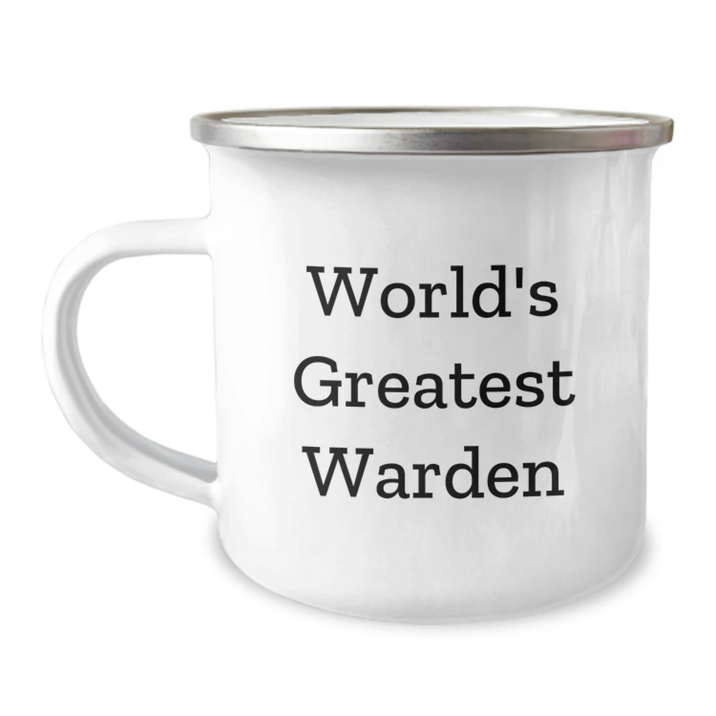 Funny World's Greatest Warden Camping Mug Gifts from Family to Graduation Unique Gift for Warden - Image 1
