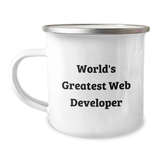 Funny World's Greatest Web Developer Gifts for Dad - Camping Mug for Web Developer Enthusiasts - Father's Day Unique Presents from Husband - Image 1