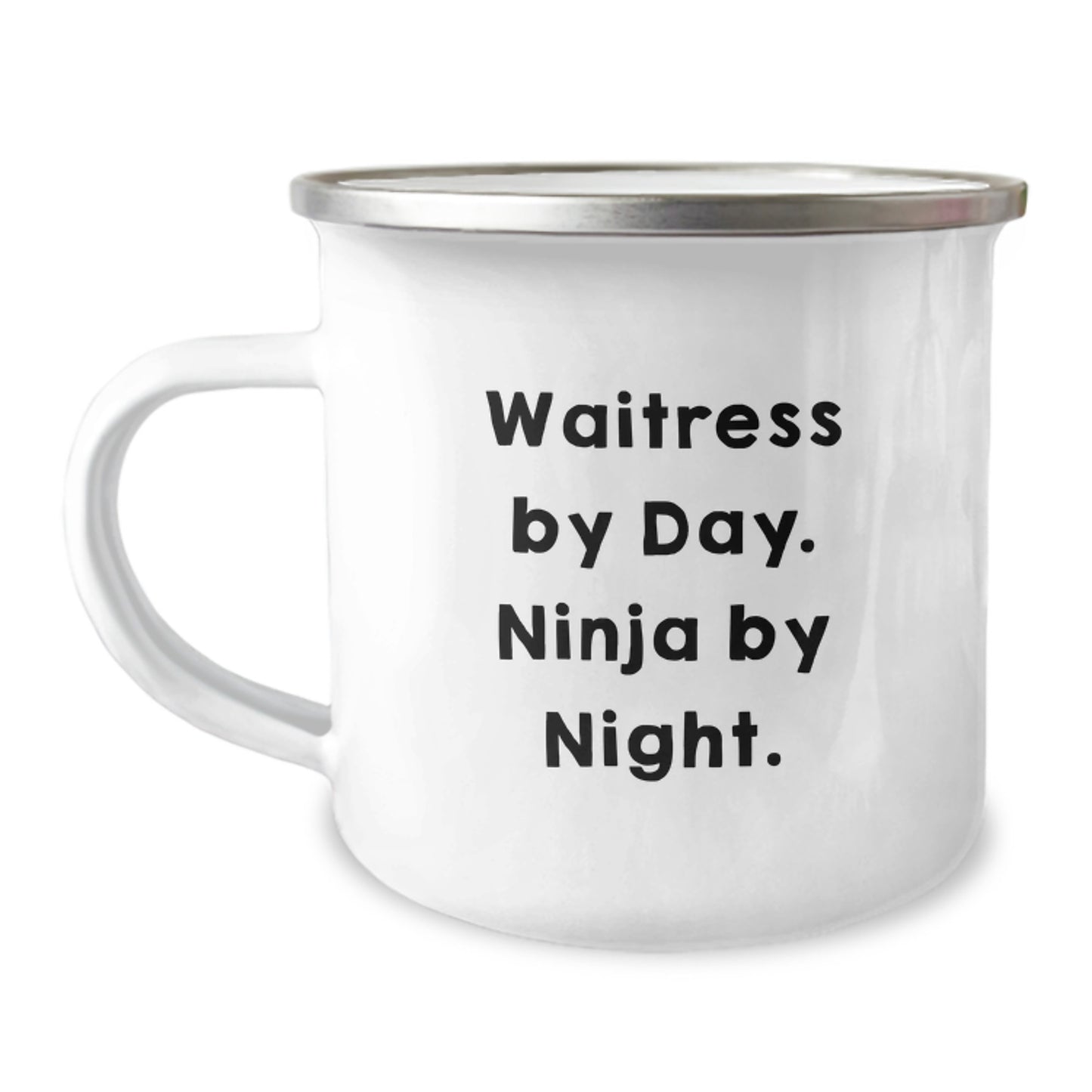Waitress By Day Funny Camping Mug Gifts from Family to Graduation Unique for Women Friends - Image 1